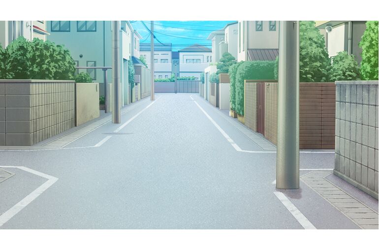 生活道路　イラスト