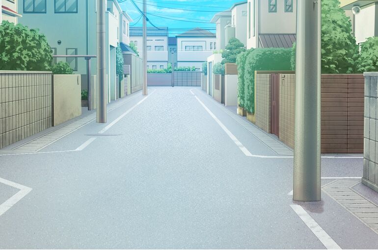 生活道路　イラスト